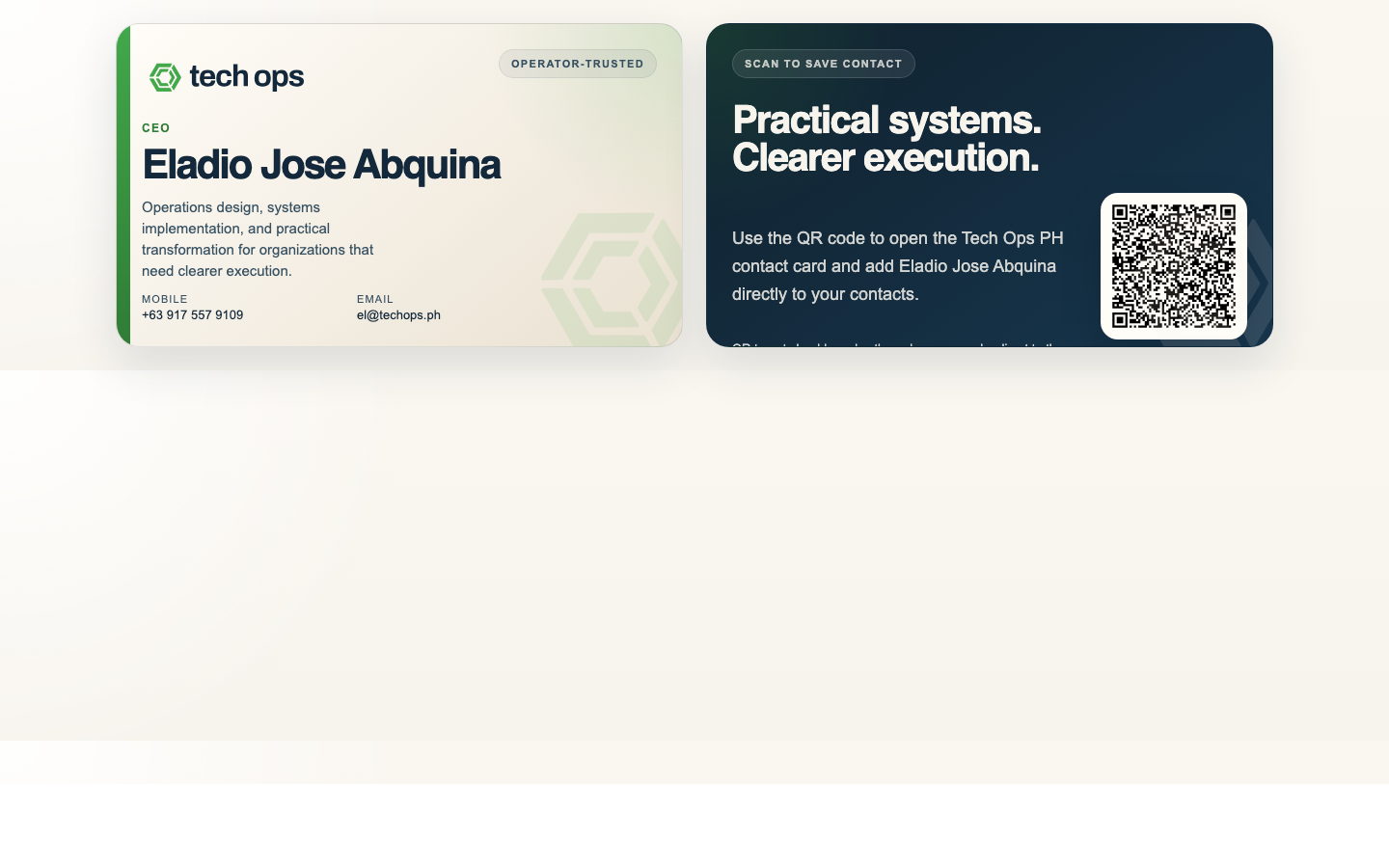 Business card preview